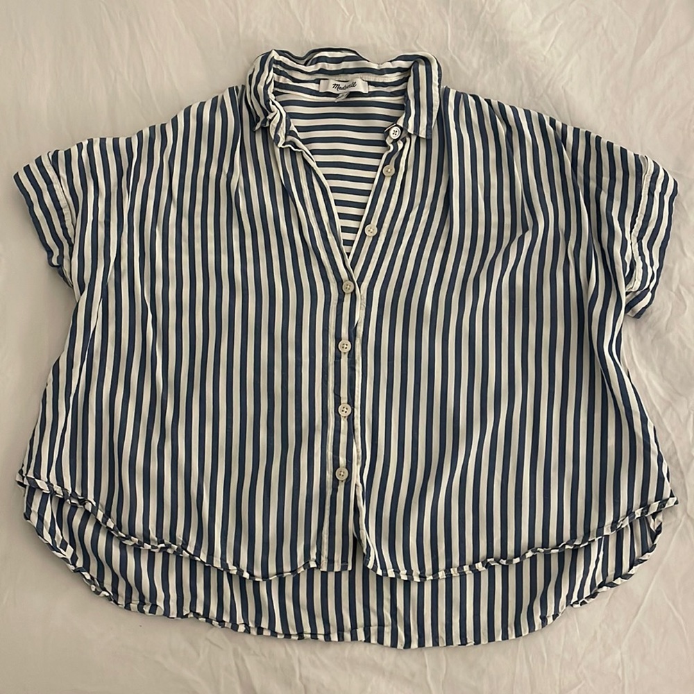 Madewell Crop Button-Down Size Small